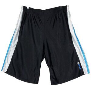 AND1 Basketball Shorts Black‎ White Cyan Blue Mens L Large